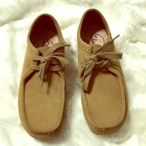 Tan Clarks Wallabee- Men’s size 8.5